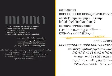 MOMO Typeface font