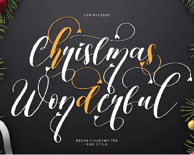 Christmas Wonderful font