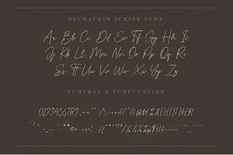 Sigmathin font