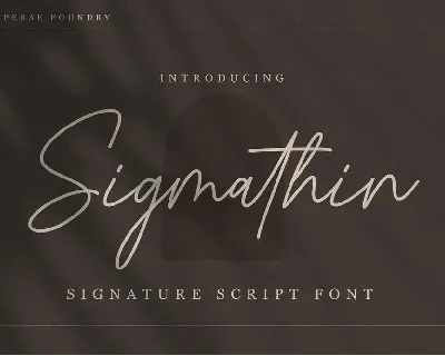 Sigmathin font