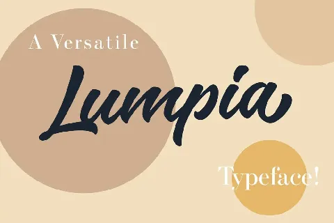 Lumpia Brush Free font