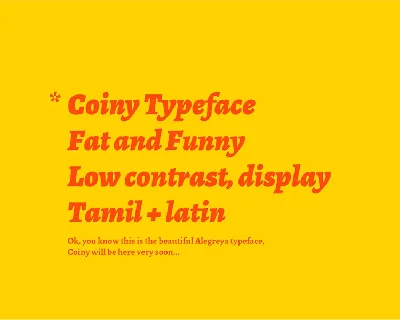 Coiny Regular font