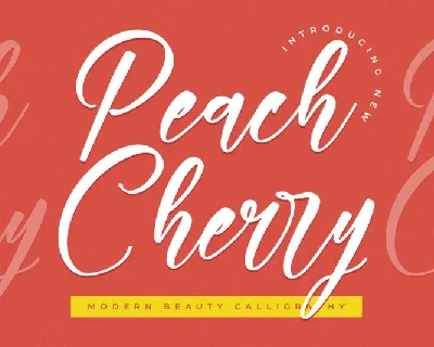 Peach Cherry font