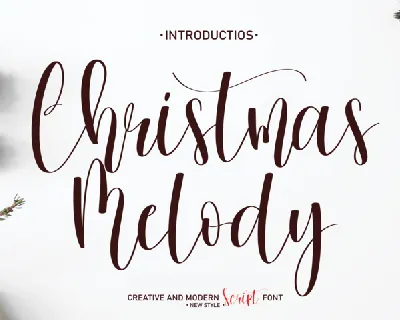 Christmas Melody font