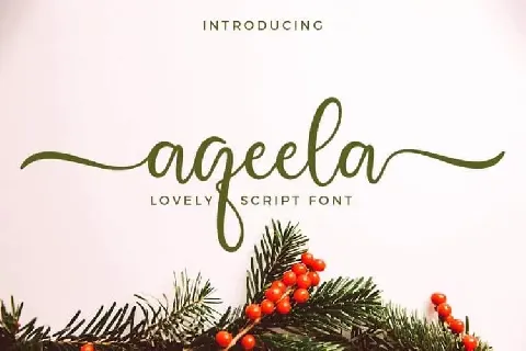 Aqeela Calligraphy font