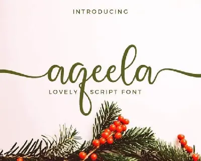 Aqeela Calligraphy font