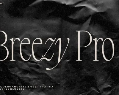 Breezy Pro font