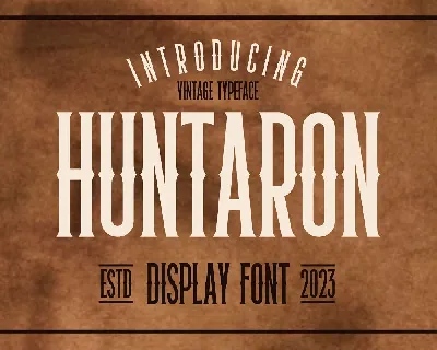 Huntaron font