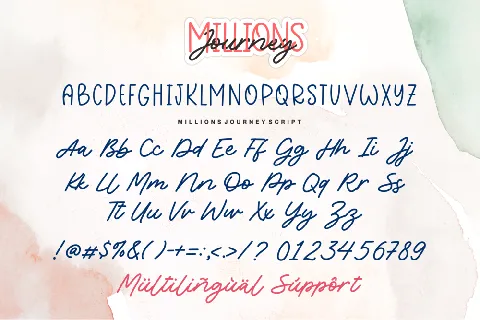 Millions Journey Demo font