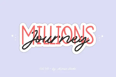 Millions Journey Demo font