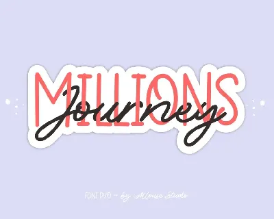 Millions Journey Demo font