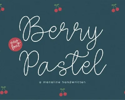 Berry Pastel font