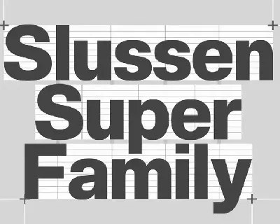 Slussen Super font