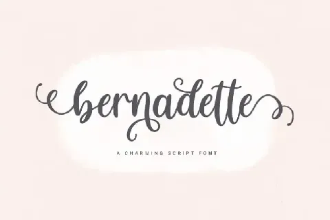 Bernadette Calligraphy font