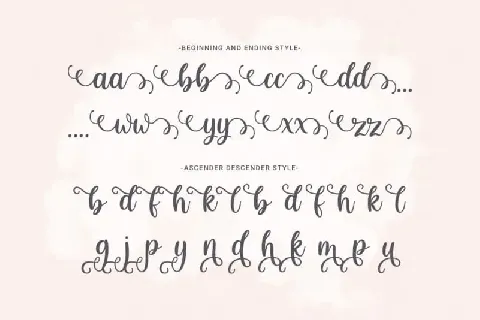 Bernadette Calligraphy font