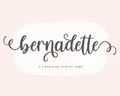 Bernadette Calligraphy font