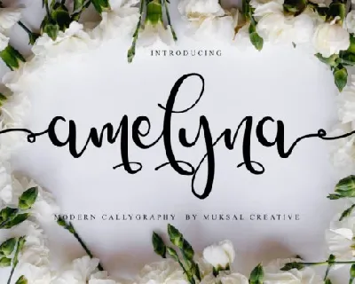 Amelyna Script font