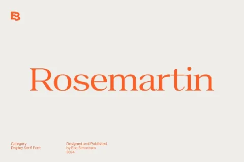 Rosemartin font