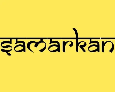 Samarkan font