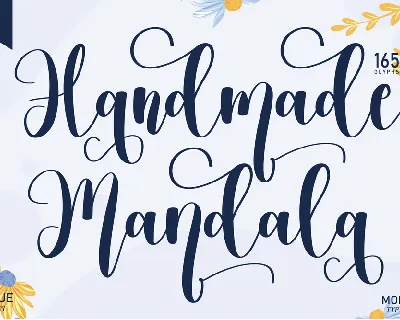 Handmade Mandala font