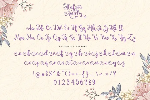 Alafyou Swirly Demo font