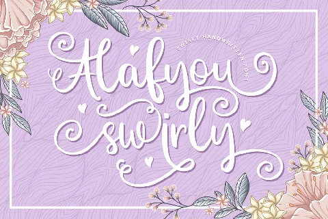 Alafyou Swirly Demo font