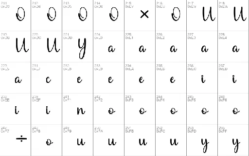 Secania font