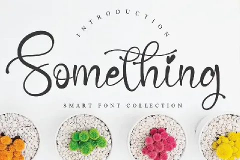 Something Script font