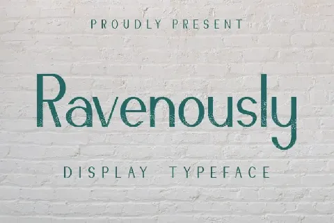 Ravenously Sans Serif font