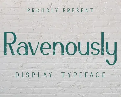 Ravenously Sans Serif font