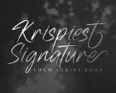 Krispiest Signature font