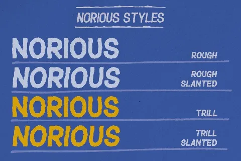 Norious Trill font