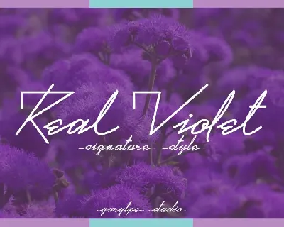Real Violet Handwritten font
