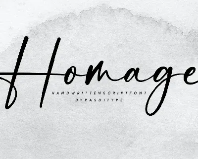 Homage font