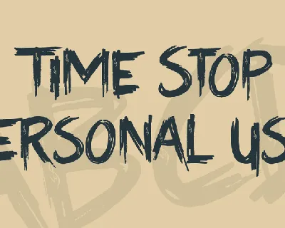 Time Stop Personal Use font