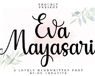Eva Mayasari font