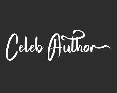 Celeb Author Demo font