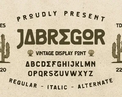 Jabregor font