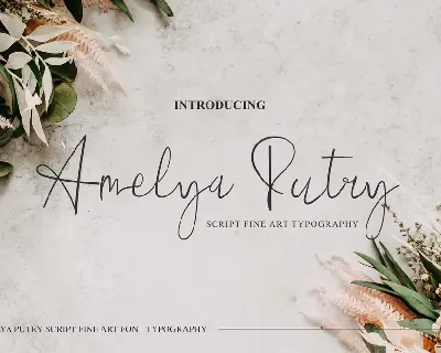 Amelya Putry font