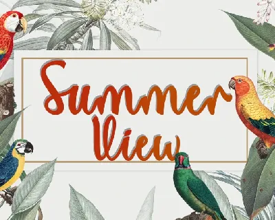 Summer View font