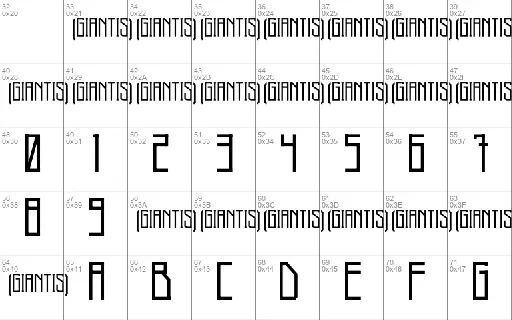 Giantis Typeface font