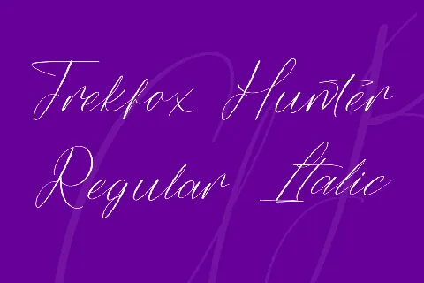 Trekfox Hunter font