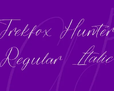 Trekfox Hunter font