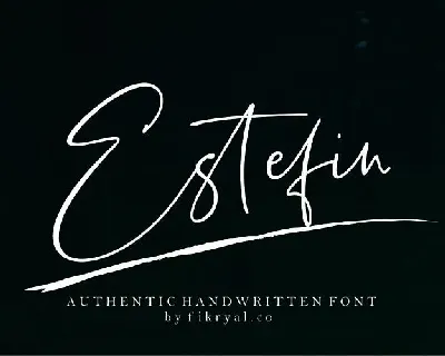 Estefin Script font