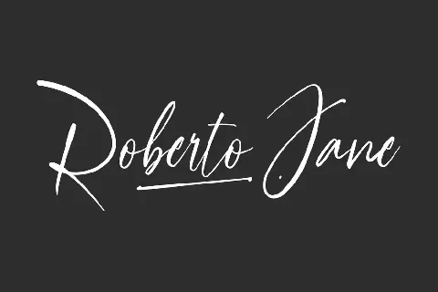 Roberto Jane Demo font