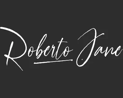 Roberto Jane Demo font