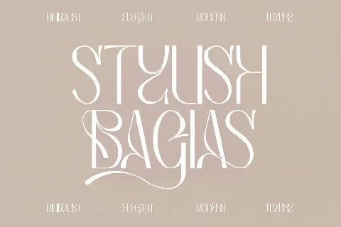 Bagias font