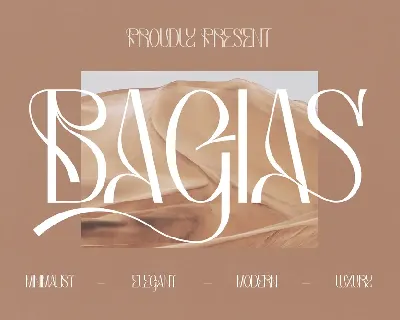 Bagias font