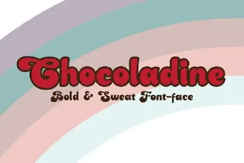 Chocoladine Display font