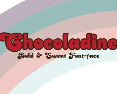 Chocoladine Display font